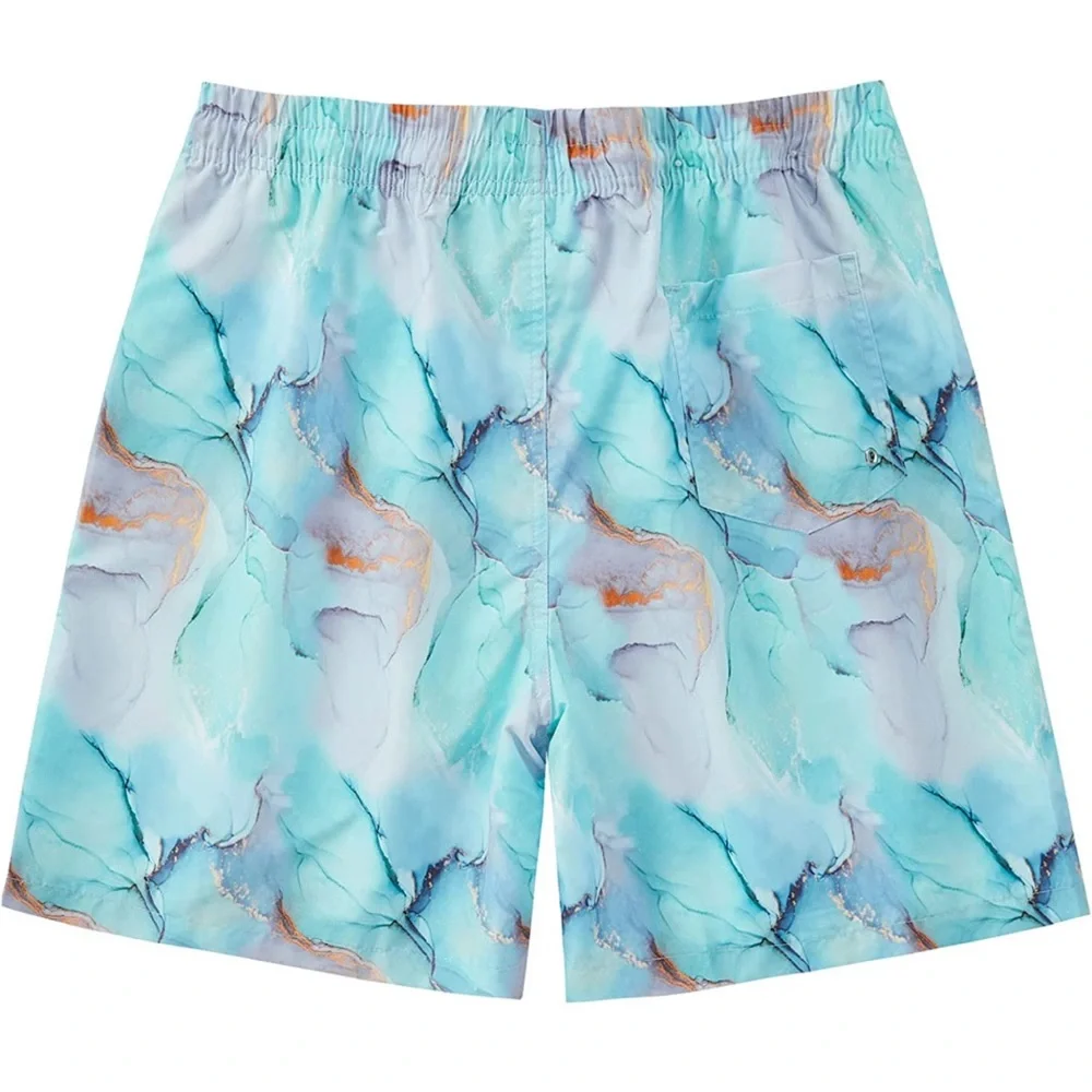 Shein Men's Swim Trunks Quick Dry Beach Shorts with Mesh‎ Lining Swimwear Medium